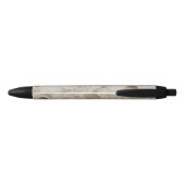 Stylo Noir motif Abstrait beige (Dos)