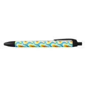 Stylo Noir Motif Abstrait Ondulé Coloré (Haut)