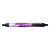 Stylo Noir Motif abstrait violet (Dos)
