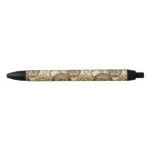 Stylo Noir Motif africain 3 de peau de guépard (Devant)