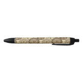 Stylo Noir Motif africain 3 de peau de guépard (Bas)