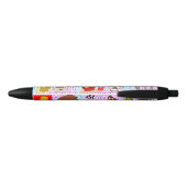 Stylo Noir motif alimentaire amusant (Dos)