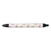Stylo Noir Motif animal de bois mou (Devant)