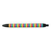 Stylo Noir Motif arc-en-ciel simple (Devant)