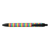Stylo Noir Motif arc-en-ciel simple (Dos)