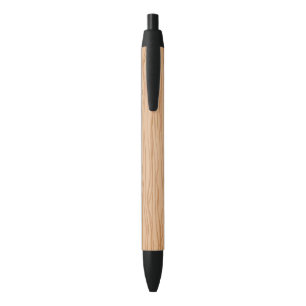Stylo Noir Motif artistique en bois élégant et stylé