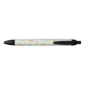 Stylo Noir Motif avec des fruits et des baies (Dos)