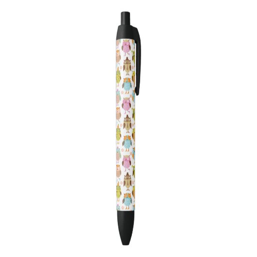 Stylo Noir motif avec des oiseaux (Bas (Vertical))