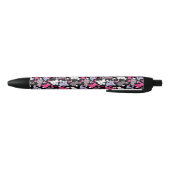 Stylo Noir motif avec les chats mignons 3 de griffonnage de (Bas)