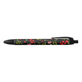 Stylo Noir Motif Berries (Haut)