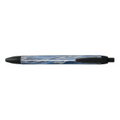 Stylo Noir motif bleu Abstrait (Dos)