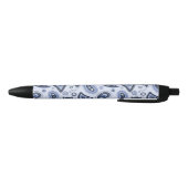 Stylo Noir Motif Blue Paisley (Bas)