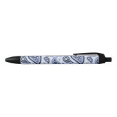 Stylo Noir Motif Blue Paisley (Haut)