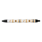 Stylo Noir Motif Boho triangle de bordure (Devant)