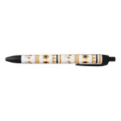 Stylo Noir Motif Boho triangle de bordure (Bas)