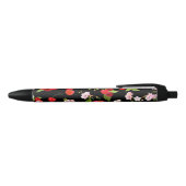 Stylo Noir Motif cerise 2 (Haut)