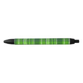 Stylo Noir Motif Checkered de couleur verte (Devant)