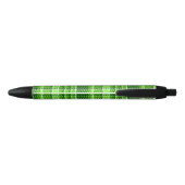 Stylo Noir Motif Checkered de couleur verte (Dos)