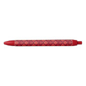 Stylo Noir Motif chinois moderne de lanternes rouges (Devant)