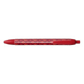 Stylo Noir Motif chinois moderne de lanternes rouges (Dos)