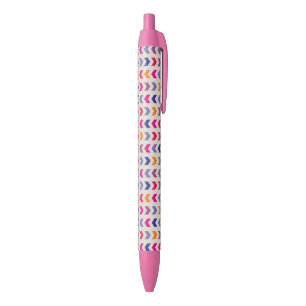 Stylo Noir Motif coloré aztèque de Chevron