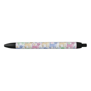 Stylo Noir Motif coloré d'amant de chiwawa