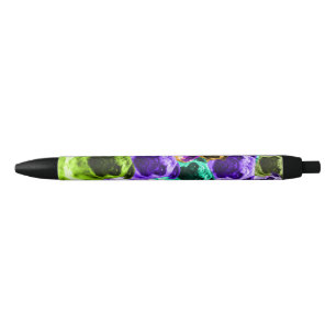 Stylo Noir Motif coloré de carlin