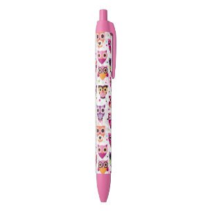 Stylo Noir Motif coloré de hibou pour les enfants 2