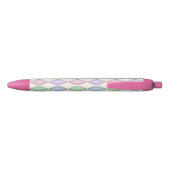 Stylo Noir Motif couleur Harlequin Diamond Check (Dos)