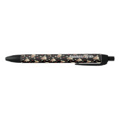 Stylo Noir Motif crâne avec coeur (Bas)