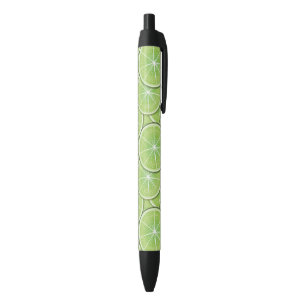 Stylo Noir Motif d'agrume
