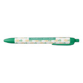 Stylo Noir Motif d'ananas d'amusement (Bas)