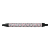 Stylo Noir Motif d'Ancre (Devant)