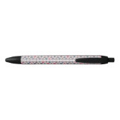 Stylo Noir Motif d'Ancre (Dos)