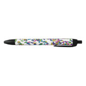 Stylo Noir Motif d'arrosage éparpillé (Bas)