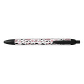 Stylo Noir Motif d'autocollant de maquillage (Dos)