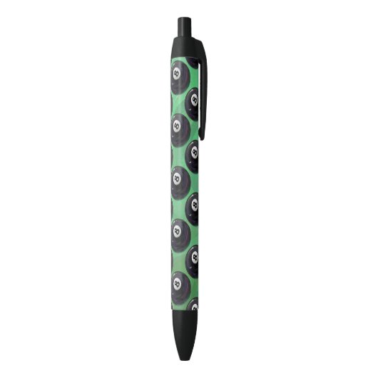 Stylo Noir Motif de 8 boules (Bas (Vertical))