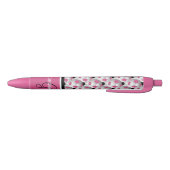 Stylo Noir Motif de balle de soccer rose Monogram (Bas)