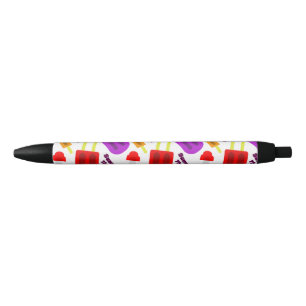 Stylo Noir Motif de bar à jus congelé en été
