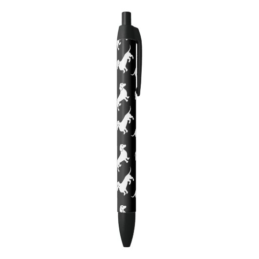 Stylo Noir Motif de base de teckel (Bas (Vertical))