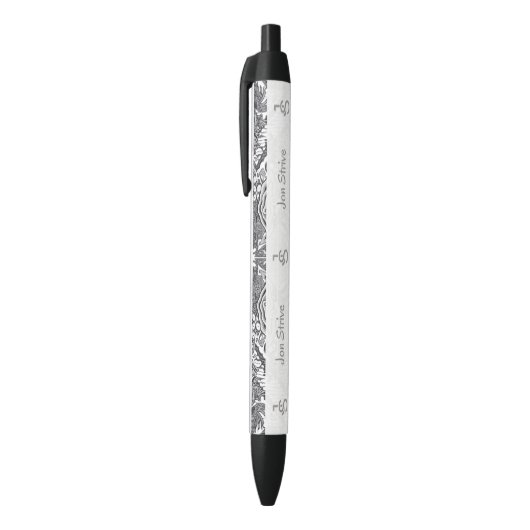 Stylo Noir Motif de BATIK moderne (Haut (Vertical))