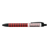 Stylo Noir Motif de bison noir sur mesure (Haut)
