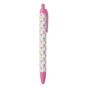 Stylo Noir Motif de bouteille de Parfum