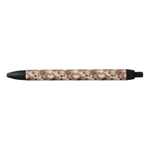 Stylo Noir Motif de café
