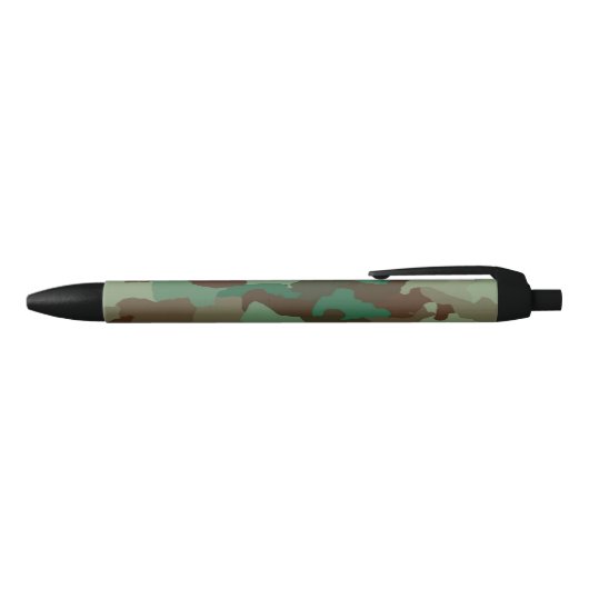 Stylo Noir Motif de camouflage militaire (Forces armées) (Haut)