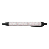Stylo Noir Motif de cercle de point de polka (Bas)