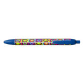 Stylo Noir Motif de cercles (Dos)