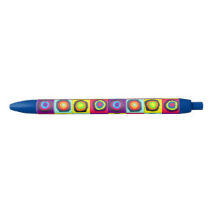 Stylo Noir Motif de cercles