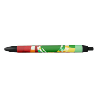 Stylo Noir Motif de cercles abstraits