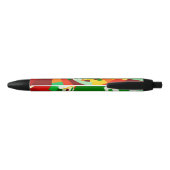 Stylo Noir Motif de cercles abstraits (Dos)